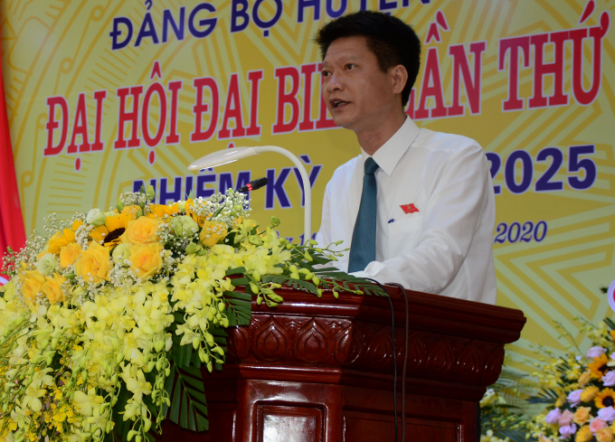 Ông Nguyễn Thế Phước được Đại hội tái bầu lại làm Bí thư Huyện ủy Trấn Yên khóa XXII.
