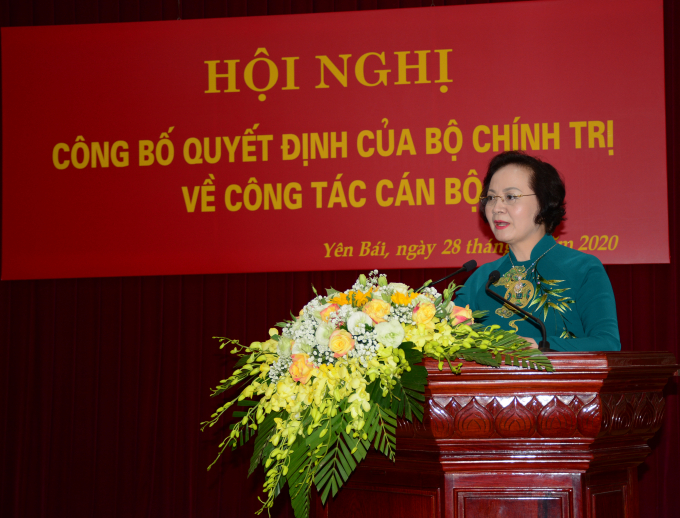 Bà Phạm Thị Thanh Trà phát biểu tại hội nghị. Ảnh: Thái Sinh.