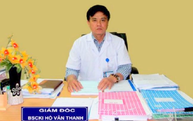 Giám đốc Bệnh viện Sản  - Nhi Phú Yên Hồ Văn Thanh đã bị kỷ luật. Ảnh: BVSNPY.