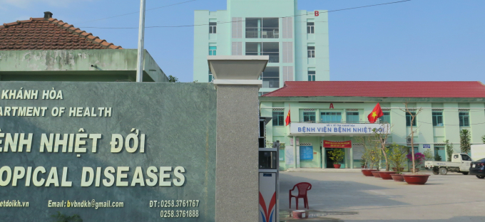 Hiện các trường hợp mắc Covid-19 ở Khánh Hòa đang được cách ly, theo dõi và điều trị tại Bệnh viện nhiệt đới tỉnh Khánh Hòa. Ảnh: KS
