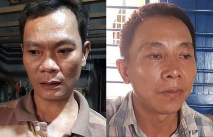 Bị can Nguyễn Hoài Linh và Trần Văn Tấn bị khởi tố để điều tra vụ phá rừng giáp ranh giữa huyện Tây Hòa và Sông Hinh. Ảnh: HT.