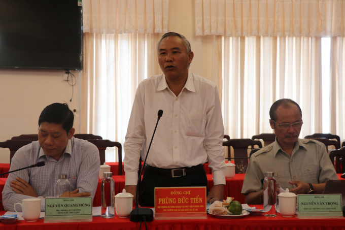 Thứ trưởng Phùng Đức Tiến yêu cầu tỉnh Phú Yên tiếp tục khắc phục những tồn, hạn chế về các khuyến nghị của EC. Ảnh: PC.