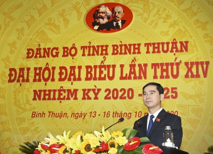 Ông Dương Văn An được bầu làm Bí thư Tỉnh ủy Bình Thuận nhiệm kỳ 2020-2025. Ảnh: TTXVN