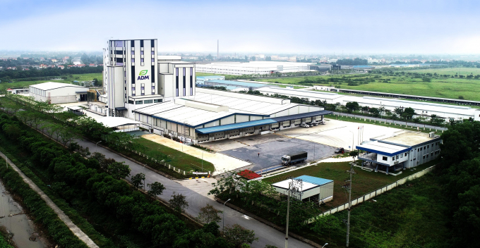 Nhà máy thức ăn chăn nuôi tại Khu công nghiệp Hòa Mạc (Hà Nam) của ADM Việt Nam. Ảnh: ADM Việt Nam.