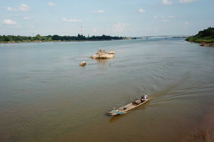 Bão số 8 sẽ làm tăng lũ thượng nguồn sông Mekong. Ảnh: Bangkokpost.