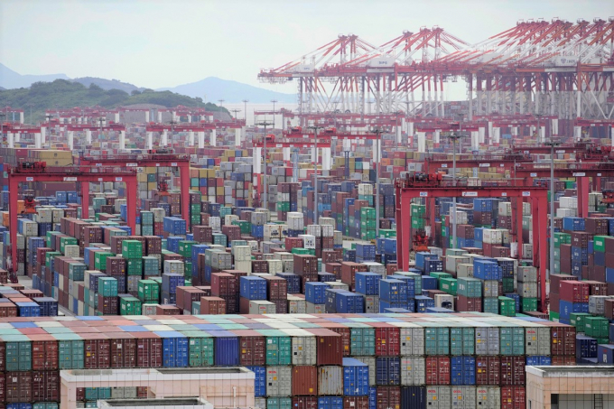 Khối lượng container tăng mạnh ở các cảng biển Trung Quốc trong tháng 2. Ảnh: TL.