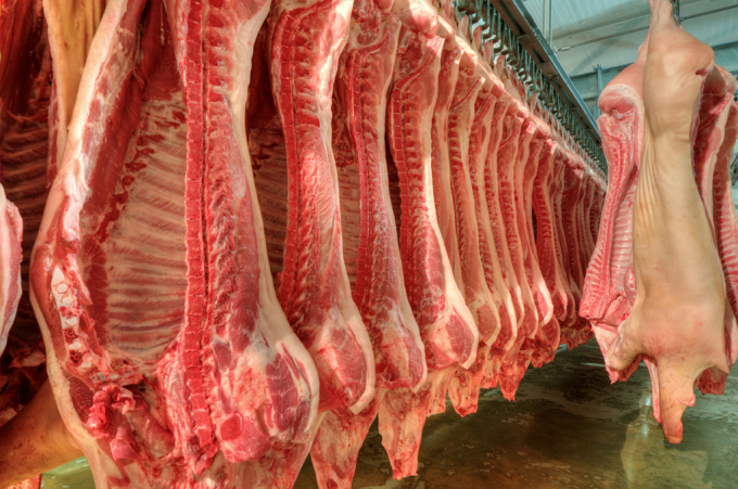 Thịt lợn nhập khẩu vẫn tăng mạnh trong những tháng đầu năm nay. Ảnh: TL.