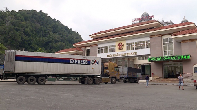 Tan Thanh border gate reopens today. Photo: TL.