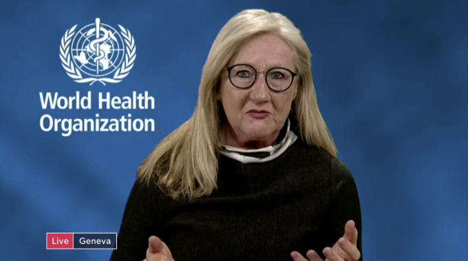 Bà Margaret Harris, người phát ngôn của Tổ chức Y tế Thế giới. Ảnh: Channel 4.