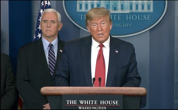 Tổng thống Mỹ Donald Trump trong một cuộc họp báo tại Nhà Trắng. Ảnh: USA Today.
