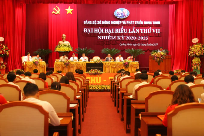 Quang cảnh hội Đại hội đại biểu lần thứ VII, nhiệm kỳ 2020-2025 của Sở NN-PTNT tỉnh Quảng Ninh. Ảnh: Anh Thắng.