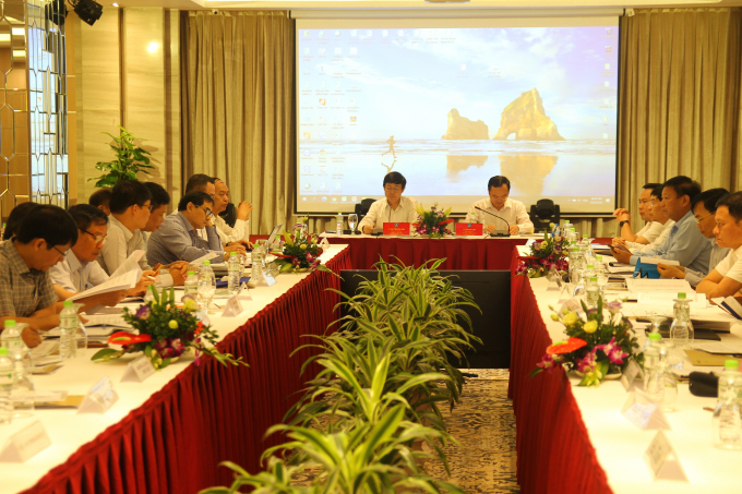 Tổng cục trưởng Tổng cục Thủy lợi Nguyễn Văn Tỉnh thông tin tại Hội thảo quản lý an toàn đập, hồ chứa nước thủy lợi năm 2020 tại Quảng Ninh ngày 26/6. Ảnh: Anh Thắng.