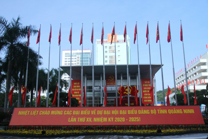 Trung tâm Hội nghị tỉnh Quảng Ninh, nơi sẽ diễn ra Đại hội Đại biểu Đảng bộ tỉnh Quảng ninh lần thứ XV, nhiệm kỳ 2020-2025.
