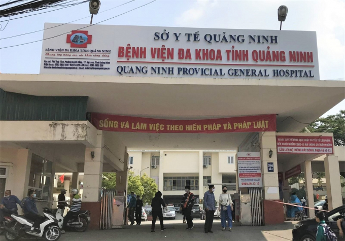Bệnh viện Đa khoa Quảng Ninh, nơi người đàn ông chuyển đến điều trị chiều 3/11. Ảnh: QMG.