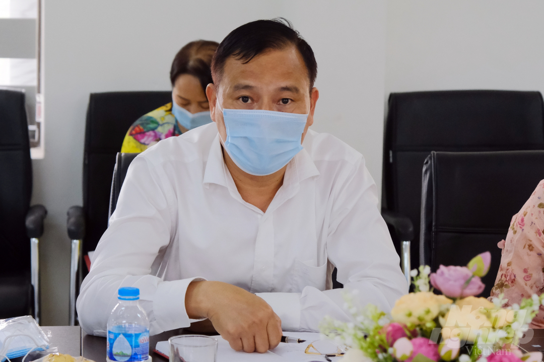 Ông Nguyễn Quốc Oánh, Hiệu trưởng trường Cán bộ quản lý NN-PTNT 1. Ảnh: Bảo Thắng.