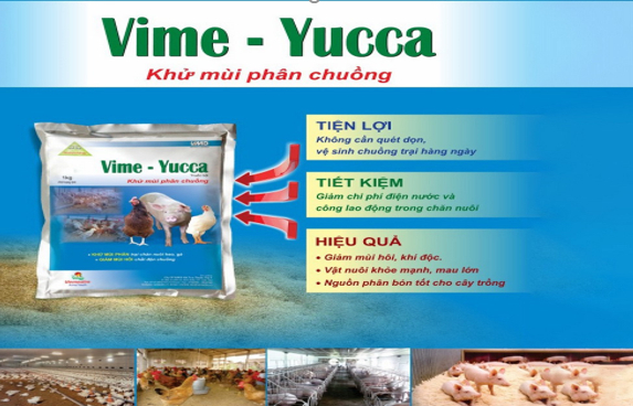 Vime-Yucca biological pads eliminate all barn odors. Photo: Huu Duc.