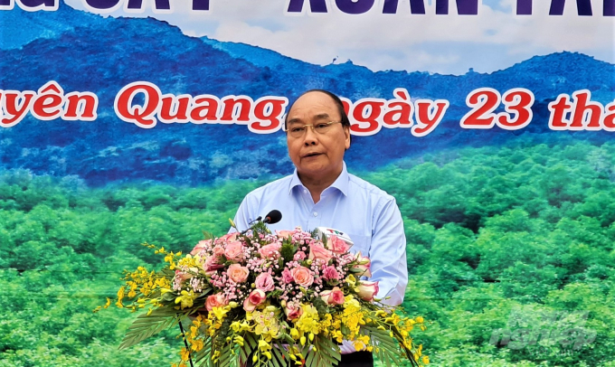 Thủ tướng Nguyễn Xuân Phúc: Phải coi rừng là tài sản quý báu của đất nước. Ảnh: Đào Thanh.