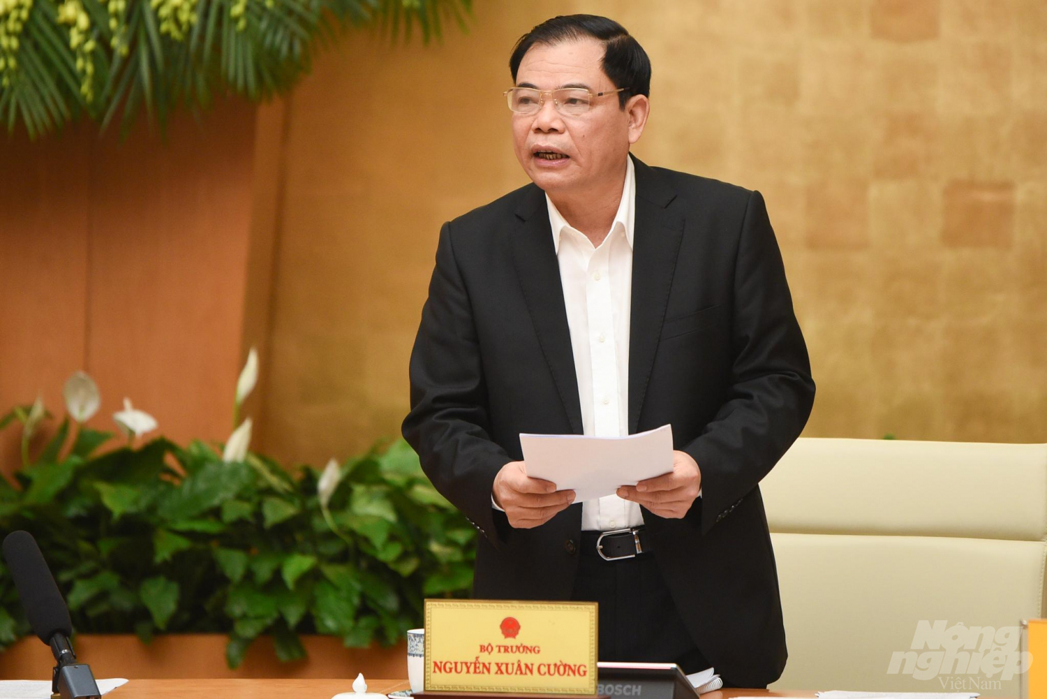 Bộ trưởng Nguyễn Xuân Cường cho biết, trình độ công nghệ chế biến của Việt Nam nhìn chung ở mức độ trung bình của thế giới. Ảnh: Tùng Đinh.