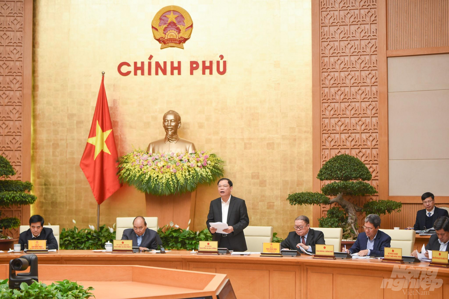 Theo Bộ trưởng Nguyễn Xuân Cường, Việt Nam cần áp dụng khoa học công nghệ, nhất là công nghệ 4.0 và hệ thống quản lý chất lượng tiên tiến vào chế biến nông sản. Ảnh: Tùng Đinh.