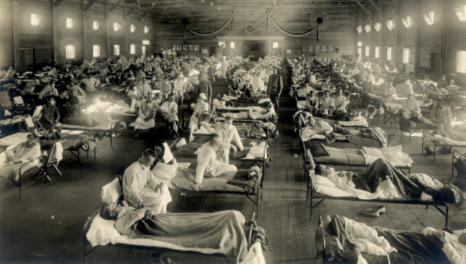 Đại dịch Cúm Tây Ban Nha 1918 - Bảo tàng Sức khỏe & Y tế quốc gia. Ảnh: Otis/Wikimedia Commons.