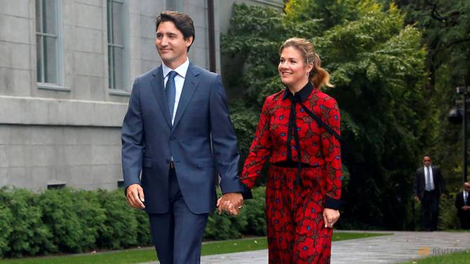 Thủ tướng Canada Justin Trudeau và vợ Sophie Gregoire Trudeau đến Rideau Hall (Ottawa, Ontario), hôm 11/9/2019. Ảnh: Patrick Doyle/Reuters.