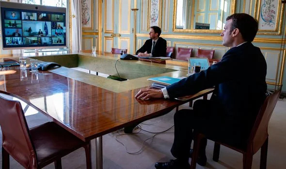 Tổng thống Pháp Macron cảnh báo Covid-19 có thể chấm dứt sự tồn tại của khối. Ảnh: Getty Images.