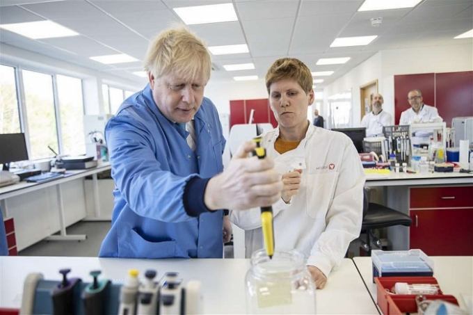 Thủ tướng Anh Boris Johnson hiện đang phải điều trị vì nhiễm Covid-19. Ảnh: Abcnews.