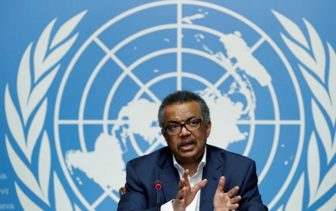 Tổng giám đốc WHO, bác sĩ Tedros Adhanom Ghebreyesus. Ảnh: Reuters.