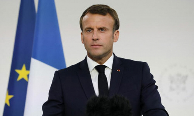 Tổng thống Pháp Emmanuel Macron. Ảnh: AFP.