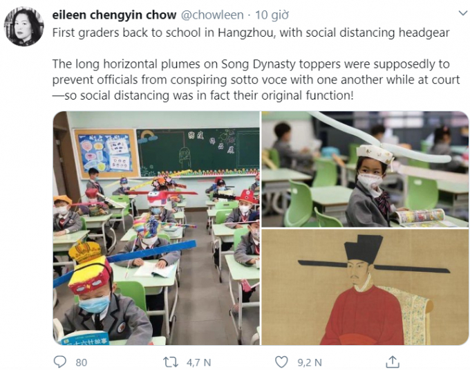 Tấm ảnh đăng trên Twitter của bà Eileen Chengyin Chow được chia sẻ nhanh chóng. Ảnh: IDT.
