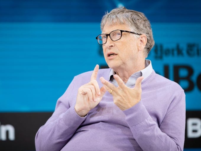 Tỷ phú Bill Gates đang là nạn nhân của thuyết âm mưu mới, theo đó vacxin Covid-19 có chứa vi mạch theo dõi người nhận. Ảnh: Getty Images.