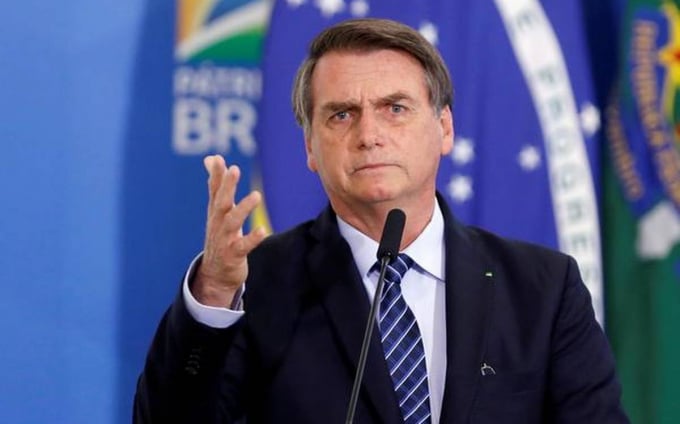 Tổng thống Jair Bolsonaro. Ảnh: Reuters.