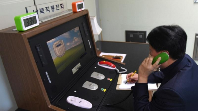 Triều Tiên tuyên bố sẽ cắt mọi liên lạc với Hàn Quốc. Ảnh: AP.