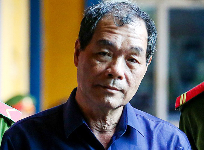 Ông Trầm Bê ra tòa năm 2018 trong đại án Phạm Công Danh. Ảnh: Thành Nguyễn.