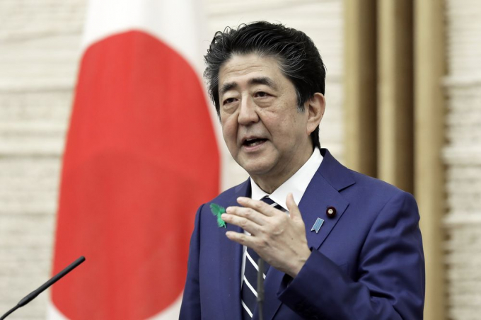 Thủ tướng Nhật Bản Shinzo Abe. Ảnh: Kyodo.