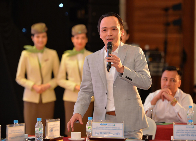 Ông Trịnh Văn Quyết - Chủ tịch Tập đoàn FLC, Chủ tịch Bamboo Airways, kết luận tại tọa đàm.