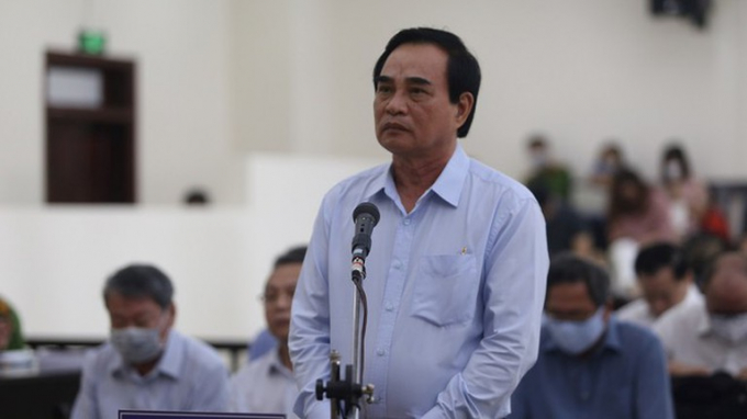 Ông Văn Hữu Chiến, nguyên Chủ tịch UBND TP. Đà Nẵng, tại tòa. Ảnh: Thái Sơn/Báo Thanh niên.