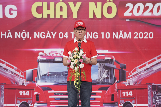TS Mai Duy Thiện - Chủ tịch Hiệp hội Năng lượng Sạch Việt Nam - phát biểu khai mạc sự kiện.