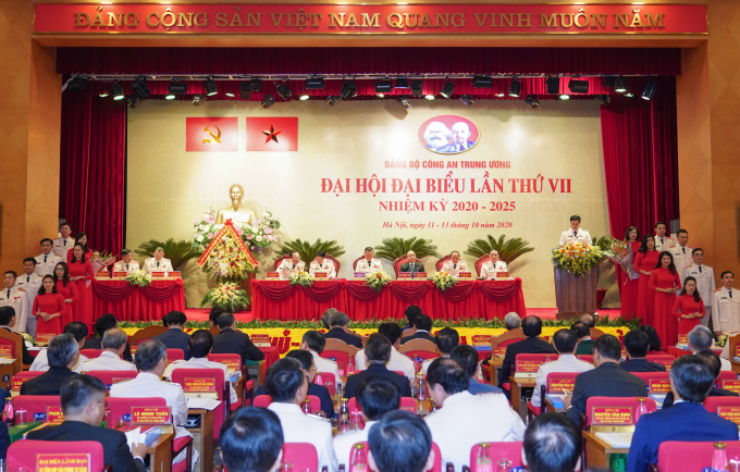 Đại hội đại biểu Đảng bộ Công an Trung ương lần thứ VII, nhiệm kỳ 2020-2025 diễn ra từ ngày 11-13/10. Ảnh: VGP/Quang Hiếu.