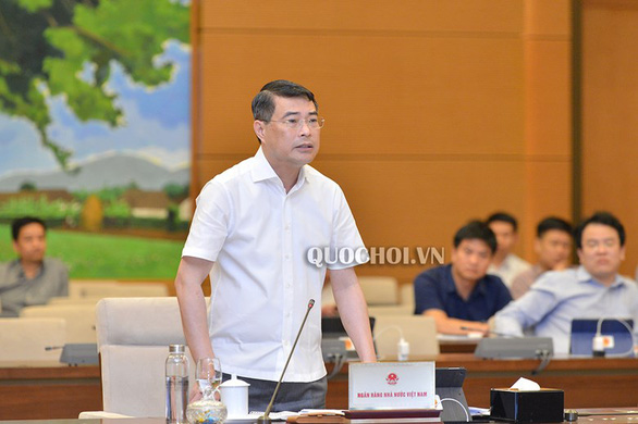 Thống đốc Ngân hàng Nhà nước Việt Nam Lê Minh Hưng - Ảnh: Quochoi.vn