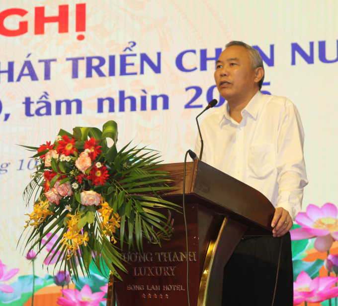 Deputy Minister of Agriculture and Rural Development Phung Duc Tien at the workshop. Photo: Viet Khanh.