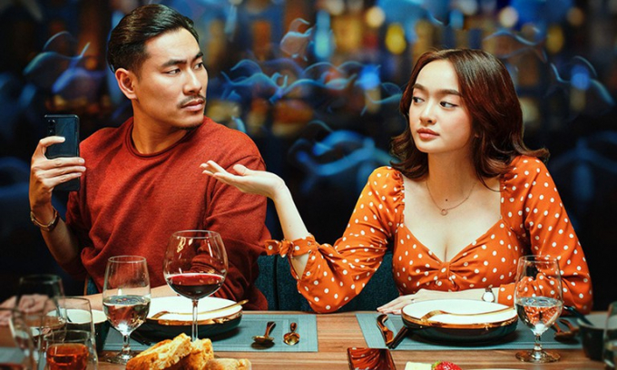 Kaity Nguyễn tái ngộ với Kiều Minh Tuấn trong phim 'Tiệc Trăng Máu'.
