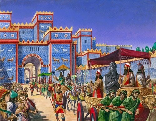 Vào tuần trăng đầu tiên sau tiết Xuân phân (cuối tháng Ba), người Babylon - nền văn minh cổ đại nổi tiếng vùng Lưỡng Hà - sẽ tiến hành lễ đón năm mới kéo dài 12 ngày (Ảnh minh họa).