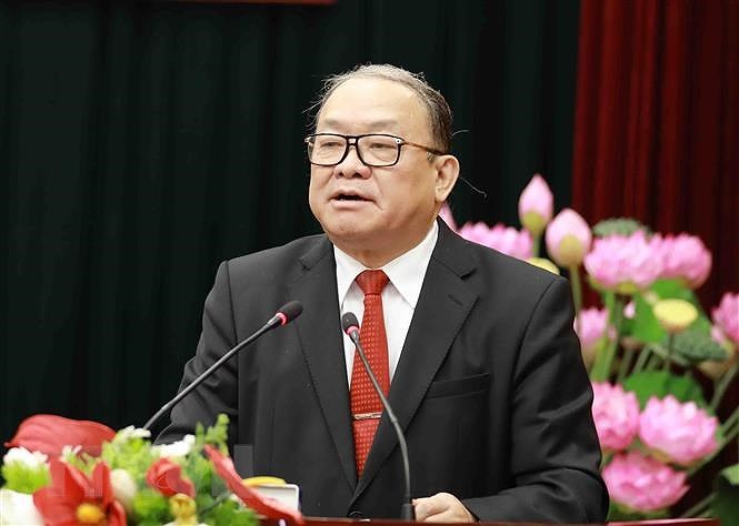 Ủy viên Trung ương Đảng, Chủ tịch Trung ương Hội Nông dân Việt Nam Thào Xuân Sùng. Ảnh: Vũ Sinh/TTXVN.