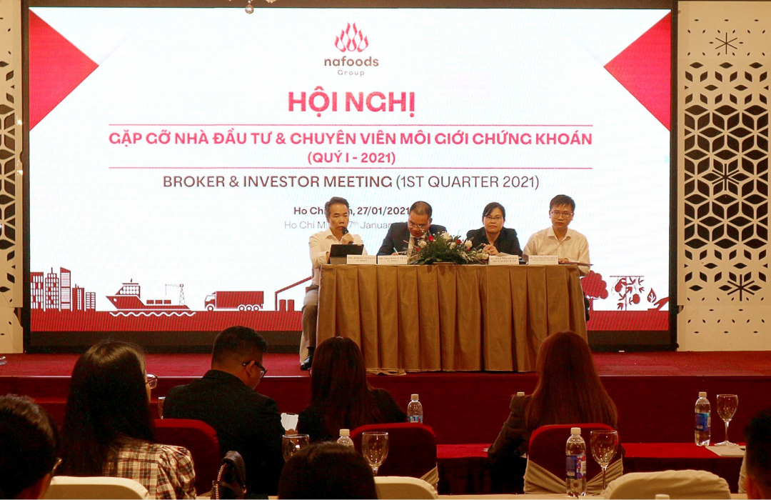 Hội nghị gặp gỡ nhà đầu tư do Công ty Cổ phần Nafoods Group tổ chức tại TP Hồ Chí Minh.