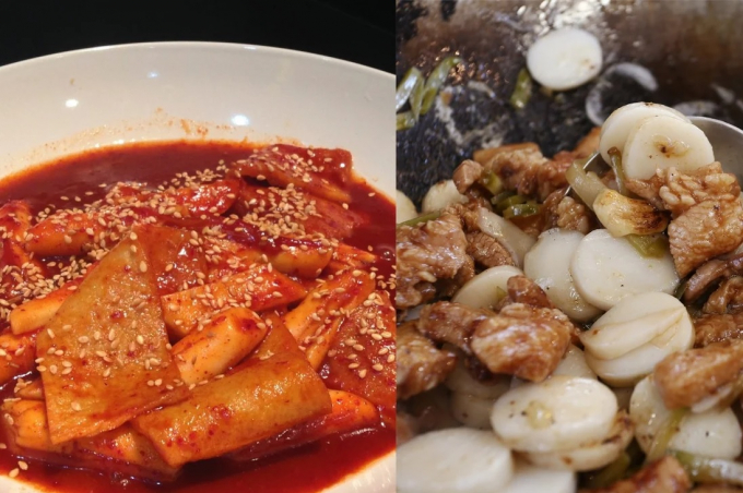 Bánh gạo Hàn Quốc (trái) hay Bánh gạo Trung Quốc (phải) xuất hiện trước và điểm khác nhau của 2 món ăn truyền thống là gì? Ảnh minh họa: SCMP.