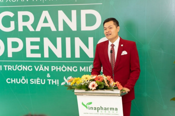 Ông Phạm Quang Trường, Chủ tịch Tập đoàn Vinapharma Group, phát biểu tại buổi lễ.