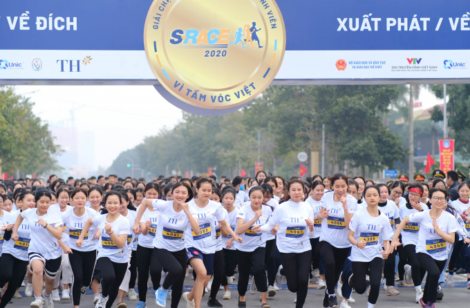 TH đồng hành cùng giải chạy S-Race 2020 - giải chạy dành riêng cho học sinh sinh viên với thông điệp 'Vì tầm vóc Việt'.