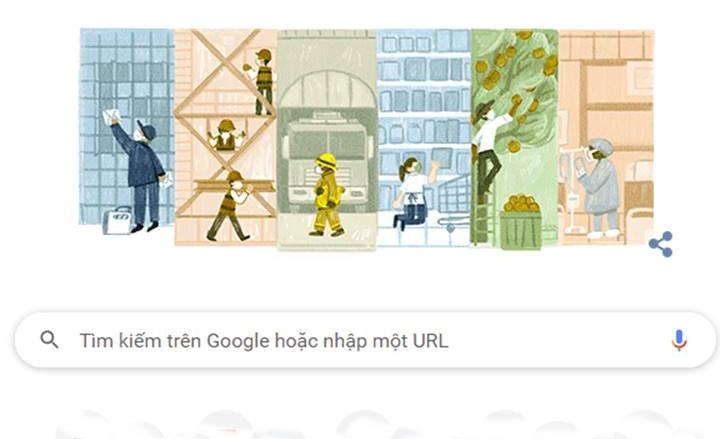 Google Doodle hôm nay 1/5: Ngày Quốc tế lao động 2021