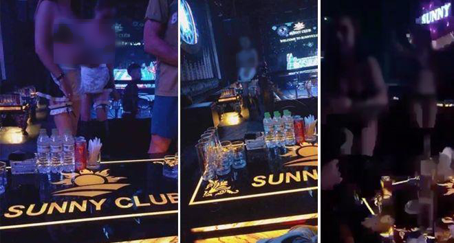 Những hình ảnh nhạy cảm được cho là ở quán bar karaoke Sunny.